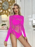 Hip Hugging Three-point Long Sleeved Hot Diamond Lingerie