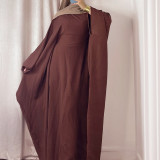 Spring/Summer Party Waist Collection Bat Sleeve Dress