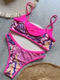 Bikini Digital Printed Split Swimsuit