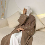 Moon Embroidery Elegant Cardigan Robe