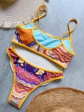 Bikini Digital Printed Split Swimsuit