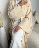 Moon Embroidery Elegant Cardigan Robe