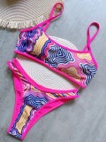 Bikini Digital Printed Split Swimsuit