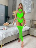 Full Body Mesh and Camisole with Open Gear