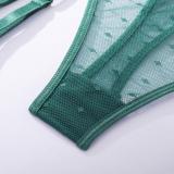 Embroidered Hanging Socks Shapewear Jumpsuit