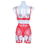 Mesh Splicing Neck Hanging Fun Suit