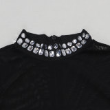 Hot Stamping, Perspective Splicing, Split Elastic Dress