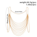 Metal Snake Bone Chain Chest Chain Tassel Body Chain