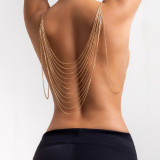 Metal Snake Bone Chain Chest Chain Tassel Body Chain