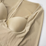 Tube Top Tight Long Sleeve Hip Lift Jumpsuit