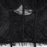 Lace and Mesh Sexy Suit