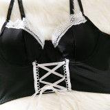 Uniform Apron Lace Four-piece Set