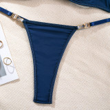 Erotic Underwear See-through Halter Neck Comfortable Garter Buckle Two-piece Set