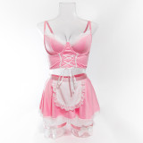 Uniform Apron Lace Four-piece Set