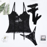 Lace and Mesh Sexy Suit
