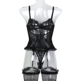 Lace and Mesh Sexy Suit