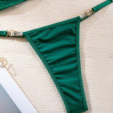 Erotic Underwear See-through Halter Neck Comfortable Garter Buckle Two-piece Set