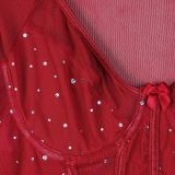Sparkly Sequin Long-sleeved Jumpsuit