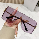 Y2K One-piece Rimless Sunglasses