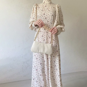Loose Tie Floral Dress