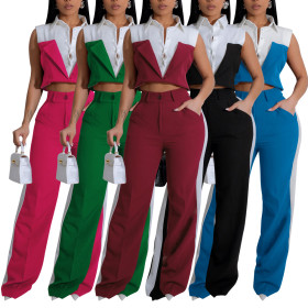 Sleeveless Two Piece Shirt