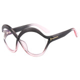 Round Cross Frame Hollow Glasses
