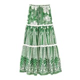 One Shoulder Mesh Skirt Swimsuit Set