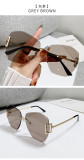 Rimless Polygonal Sunglasses