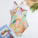 Retro Print Swimsuit Set