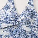 Retro Print Swimsuit Set