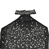 Hot Diamond Sleeveless Backless Sexy Arm-wrapped Dress