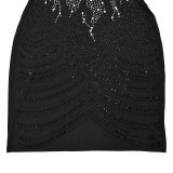 Hot Diamond Sleeveless Backless Sexy Arm-wrapped Dress