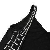 Backless Rhinestone Strap Armband Dress