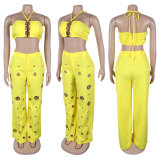 Sexy Ripped and Slim Fit Two-piece Nightclub Suit