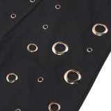 Sexy Ripped and Slim Fit Two-piece Nightclub Suit