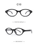 Oval Small Frame Rice Stud Glasses