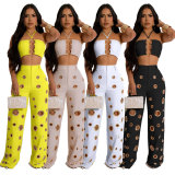 Sexy Ripped and Slim Fit Two-piece Nightclub Suit
