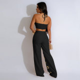Sexy Ripped and Slim Fit Two-piece Nightclub Suit