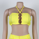 Sexy Ripped and Slim Fit Two-piece Nightclub Suit