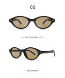 Oval Small Frame Rice Stud Glasses