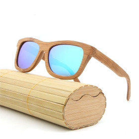 Coated Full Bamboo Polarized Sunglasses