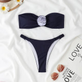 Bikini Swimsuit Split Swimsuit Solid Color