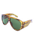 Pilot T-shaped Large Frame Toad Sunglasses
