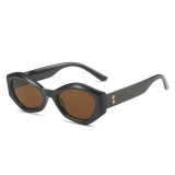 Small Frame Rhombus Colored Sunglasses UV400 Sunglasses