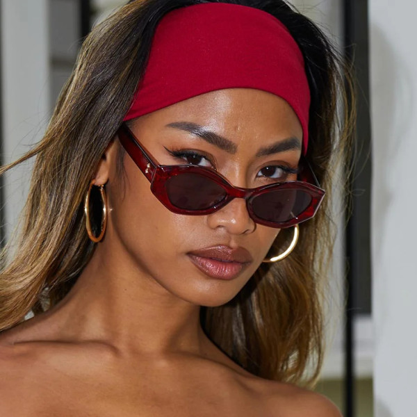 Small Frame Rhombus Colored Sunglasses UV400 Sunglasses