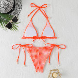 Solid Color Fishnet Sexy Hollow Two Piece Set