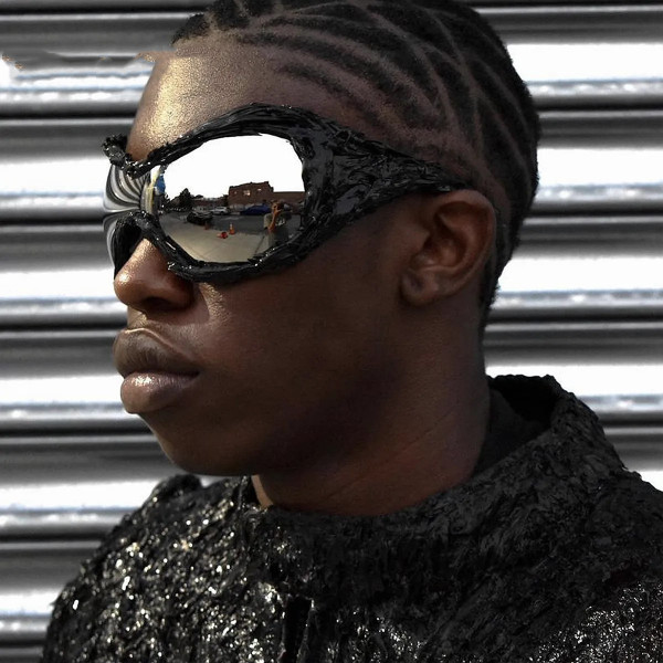 Handmade Glue Colored Mercury Mirror Temperament Sunglasses