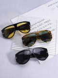 Pilot T-shaped Large Frame Toad Sunglasses
