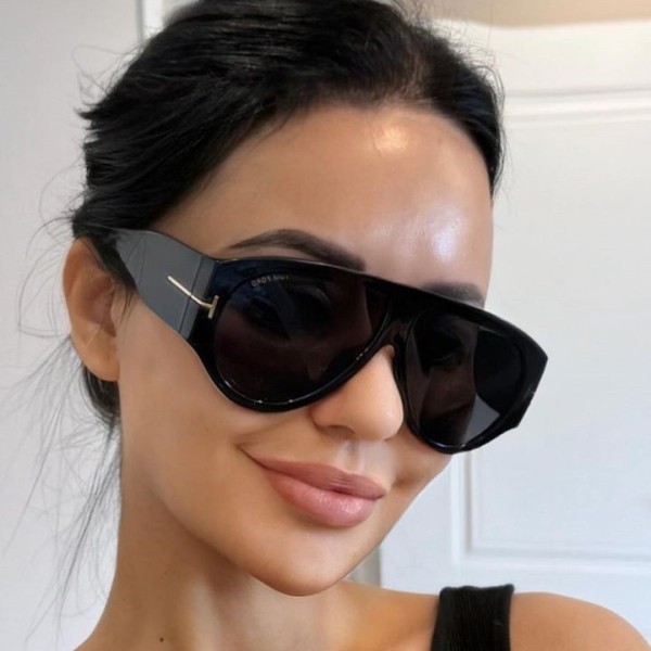 Pilot T-shaped Large Frame Toad Sunglasses