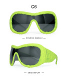 Handmade Glue Colored Mercury Mirror Temperament Sunglasses